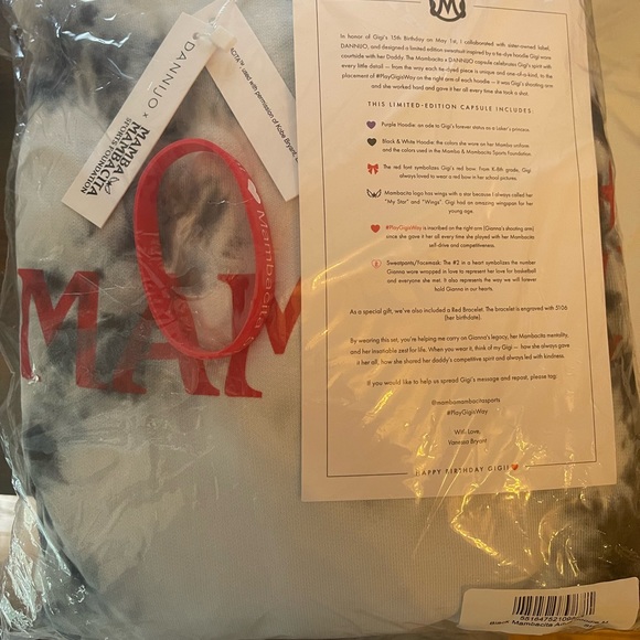 Dannijo limited edition Mambacita Hoodie Sz Medium New in Package